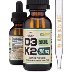 Double Wood Supplements D3 + K2 Liquid Drops 1