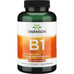 Swanson Vitamin B-1 100mg 250 Kapsler
