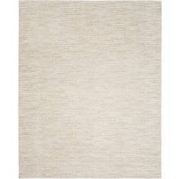 Nourison Essentials Solid Contemporary Ivory Beige, White