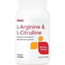 GNC L-Arginine & L-Citrulline 500 Mg Mg