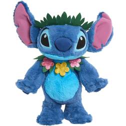 Disney Disney’s Lilo & Stitch Dancing Stitch 14-Inch Feature Plush, Musical Stuffed Animals, Alien, Blue, by Just Play