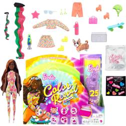 Barbie Reveal Color Set Of Gift Neon Tie-dye Unicorn Doll Multicolor Multicolor