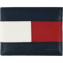 Tommy Hilfiger Portefeuille Slim Bifold Cuir - Bleu