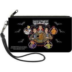 Doo Supernatural Wallet Zip Clutch Scoobynatural 8 Characters Pentagram Bats Black