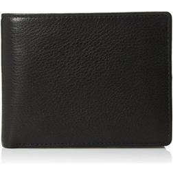 Perry Ellis s Park Avenue Wallet W/ Passcase Accessories 100% Leather Black Fold Closure