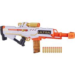 Nerf Ultra Pharaoh Blaster with Premium Gold Accents, 10-Dart Clip, 10 Ultra Darts, Bolt Action, Compatible Only with Ultra Darts