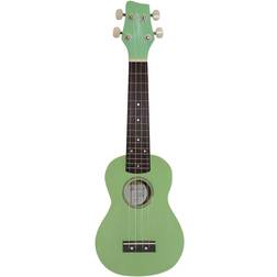 Mudor Sawtooth Basswood Soprano Ukulele with ChromaCast Accessories, Surf Green