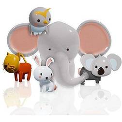 SplashEZ Mold Free Bath Toys for Babies and Toddlers, Animal No Hole Bath Toys, Non Squirting Bath Toys no Mold for Tub