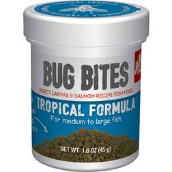 Fluval Bug Bites fiskfoder, insektslarver, fiskar, långsamt granulat 1,4–1,6