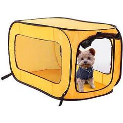 Beatrice Home Fashions Portable, Collapsible, Pop Up Travel Pet Kennel, 32.5"