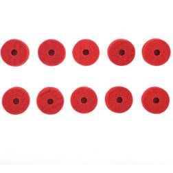 Ahead Red Wool Cymbal Felts 10 Pack