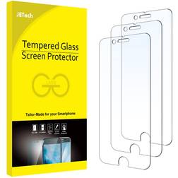 JETech Skärmskydd för iPhone SE 3/2 (2022/2020-modell) iPhone 8, iPhone 7, iPhone 6 och iPhone 6s, Screen Protector Härdat Glas Film, 4,7 Tum, 3-Pack