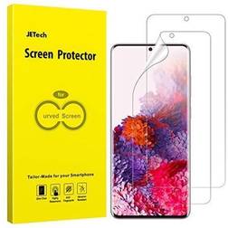 jetech screen protector for samsung galaxy s20 6.2-inch, hd clarity, flexible tpu film, 2-pack