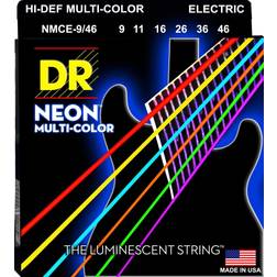 DR Strings NMCE-9/46 Hi-Def neon multi-color el-guitar-strenge, 009-046