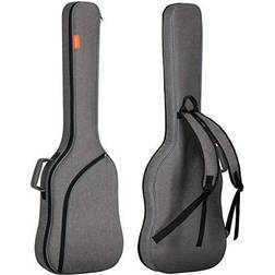 Cahaya CAHAYA Bass Guitar Bag Gig Bag Backpack Padded Soft Electric Bass Case 0.3inch Padding, Grey CY0202