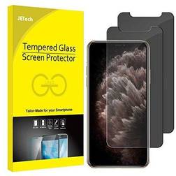 JETech Privacy Skärmskydd för iPhone 11 Pro, iPhone Xs och iPhone X 5,8 Tum, Anti Spy Screen Protector Privat Härdat Glas Film, 2 Pack