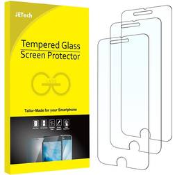 JETech Skärmskydd för iPhone 8 Plus, iPhone 7 Plus, iPhone 6s Plus och iPhone 6 Plus, Screen Protector Härdat Glas Film, 5,5 Tum, 3-Pack