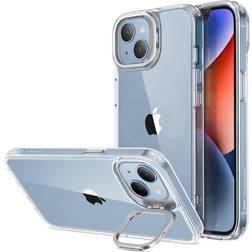 ESR Classic Kickstand Case Compatible with iPhone 14 and iPhone 13 Case, Clear Case with Stand, Military-Grade Protection, Built-in Camera Ring Stand, Scratch-Resistant Acrylic Back, Clear