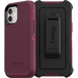 OtterBox DEFENDER SERIES Case & Holster for iPhone 12 Mini Berry Potion Pink