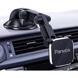 Magnetic Phone Car Mount, Panvox Universal Dashboard Windshield Car Phone Mount Holder with Upgraded 3.2" Suction Cup,8 Strong Magnets Compatible with iPhone 11 Pro X XS Max XR Galaxy Note10 S10