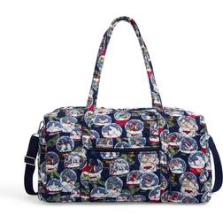 Vera Bradley Large Travel Duffel Bag, Snow Globes-Recycled Cotton