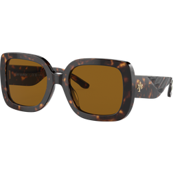 Tory Burch Polarized Sunglasses - Dark Tortoise