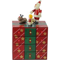 Northlight Northlight Seasonal 10in. Advent Storage Calendar Box Red
