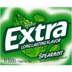 Extra Gum Spearmint Sugar Free Chewing Gum Single Pack