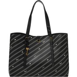 Fossil Kier Vegan Cactus Tote Bag - Black/Bone