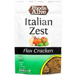 Alive Organic Flax Crackers Italian Zest 4 Oz