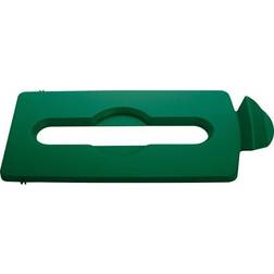 Rubbermaid Commercial Slim Jim Lid Green Paper