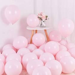 Pastel Pink Balloons 12 inch 50pcs Latex Party Balloons Baby Shower Helium Balloons Pink Birthday Balloon