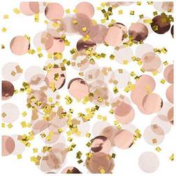 TecUnite Rose Gold Foil Confetti Tissue Paper Table Confetti Dots for Wedding Party Decoration 1.76 oz