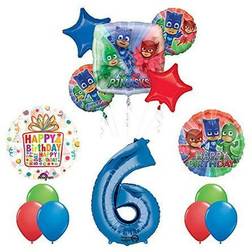 The Ultimate PJ MASKS 6th Birthday Party Supplies and Balloon decorations