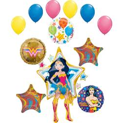 Wonder Woman Party Supplies Full Body Birthday Balloon Bouquet Decorations