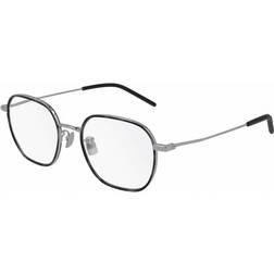 Saint Laurent SL 397/F Asian Fit 002 52 Briller Mænd Black Black On Silver 52mm