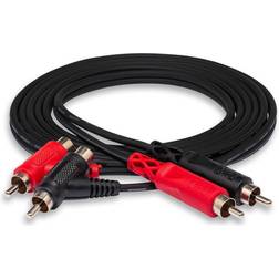 Hosa Cra-201Pb Dual Rca To Rca Cable Black