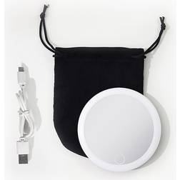 Zadro Rechargeable Compact LED Mirror with Carrying Pouch