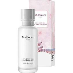 Muldream Vegan Green Mild All In One Moisturizer - Hydrating Moisturizing for Dry Sensitive Skin Fast Absorption