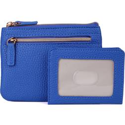 Charlie Julia Buxton Vegan Leather RFID Pik-Me-Up Large ID Coin Card Case Lagoon-Blue