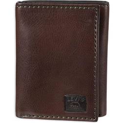 Levi's s Men s Trifold Wallet - Sleek and Slim Brown Stitch
