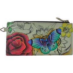 Anuschka Organizer Wallet Multi Misc Accessories No Butterfly/Bone