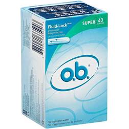 O.b. Fluid-Lock Applicator-Free Unscented Super 40-pack