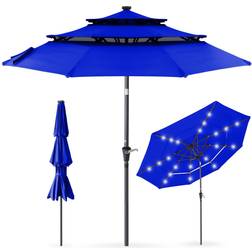 Best Choice Products 10ft 3-Tier Solar Patio Umbrella