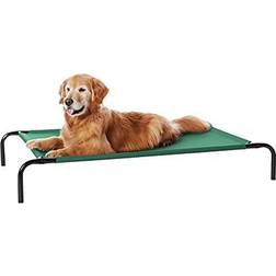 Amazon Basics Cooling Elevated Pet Bed, Large 51 Inches, Green