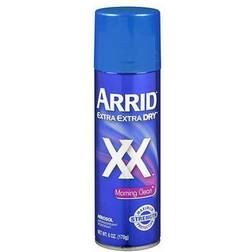 Arrid XX Extra Extra Dry Aerosol Antiperspirant Deodorant Morning Clean 6