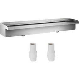 VEVOR 23.6" 4.5" 3.1" Stainless Steel Waterfall Pool Fountain For Garden Pond