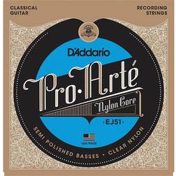 D'Addario Ej51 Pro-Arte Semi Polished Basses Hard Tension Classical Guitar Strings