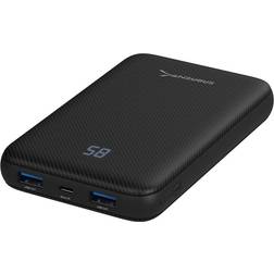 Sabrent 10000 mAh USB C 18 W PD Power Bank Bärbar laddare med Quick Charge 3.0 USB