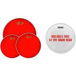 Evans Hydraulic Red Rock Pack (10 12 16 with 14 UV1 Coated Snare Batter